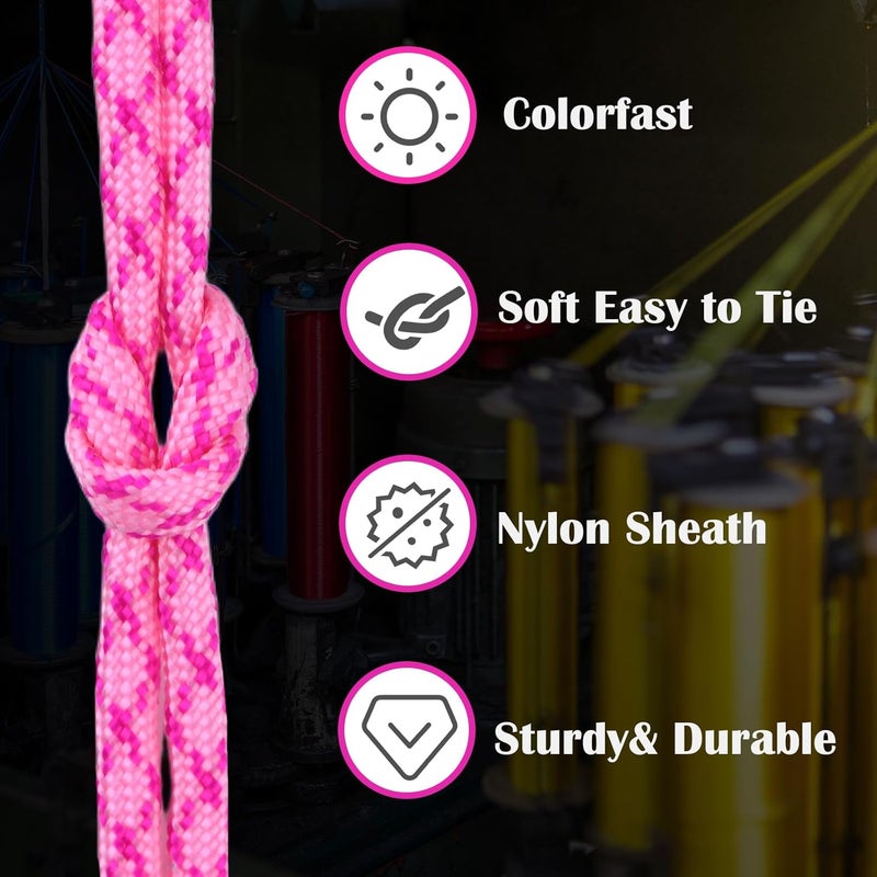 MONOBIN Paracord Rope 100FT for Making Paracord Projects, 4mm 7 Strand Parachute Cord for Lanyard, Survival Bracelets, Clothsline,Hiking - Image 2